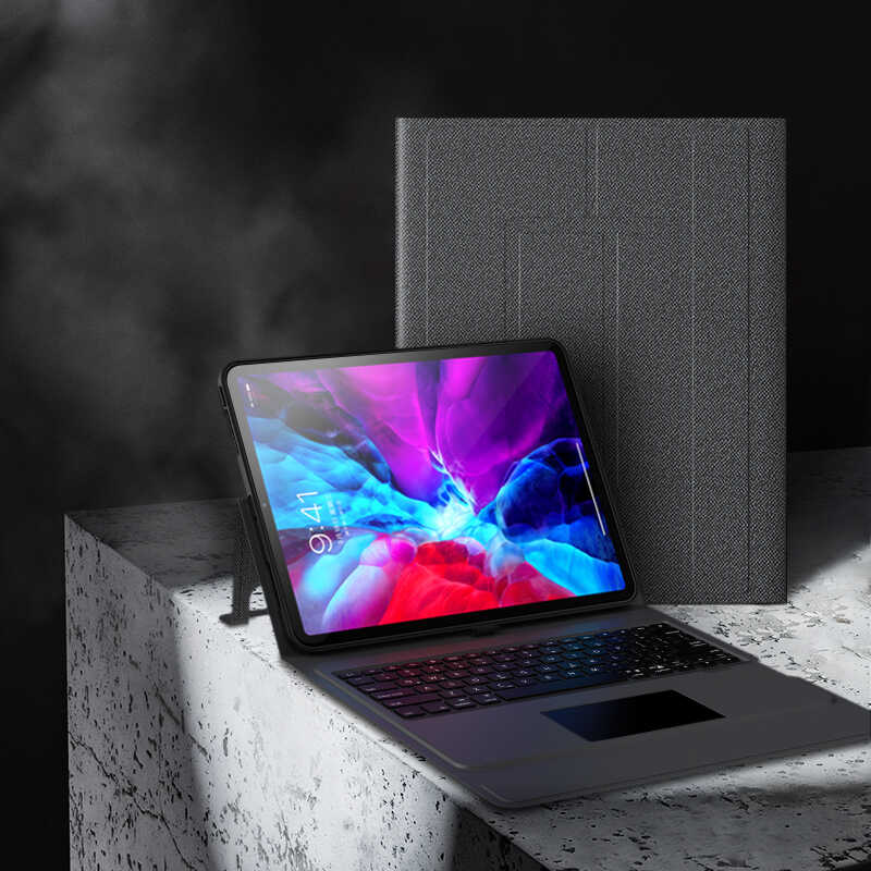 iPad Pro 12.9 2018 (3.Nesil) Benks Multifunctional Kablosuz Klavyeli Kılıf