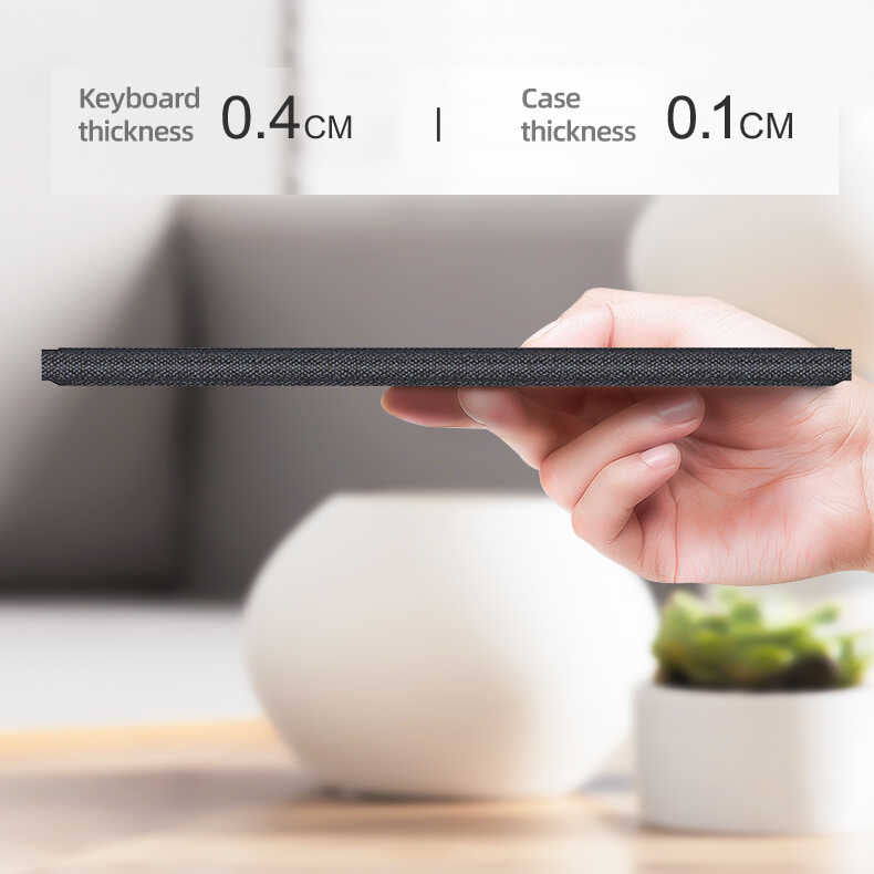 iPad Pro 12.9 2018 (3.Nesil) Benks Multifunctional Kablosuz Klavyeli Kılıf