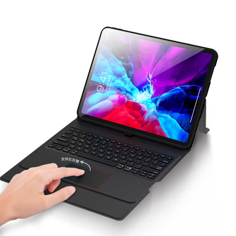 iPad Pro 12.9 2018 (3.Nesil) Benks Multifunctional Kablosuz Klavyeli Kılıf