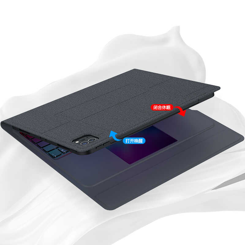 iPad Pro 12.9 2020 (4.Nesil) Benks Multifunctional Kablosuz Klavyeli Kılıf