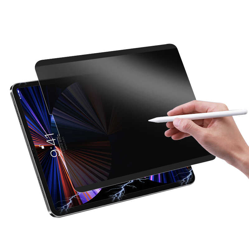 iPad Pro 12.9 2021 (5.Nesil) Wiwu iPrivacy Magnetik Paper Like Hayalet Ekran Koruyucu