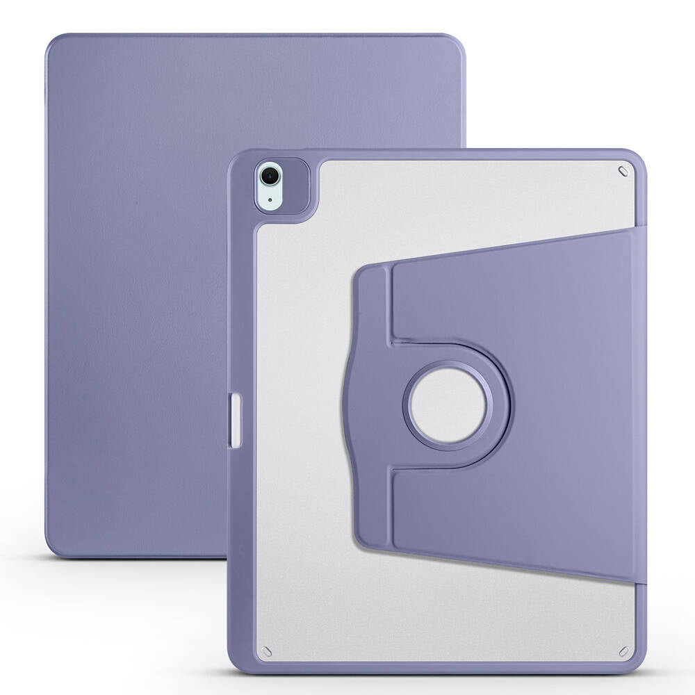 iPad Pro 12.9 2022 M2 Kılıf Zore Termik Kalem Bölmeli Dönebilen Standlı Kılıf