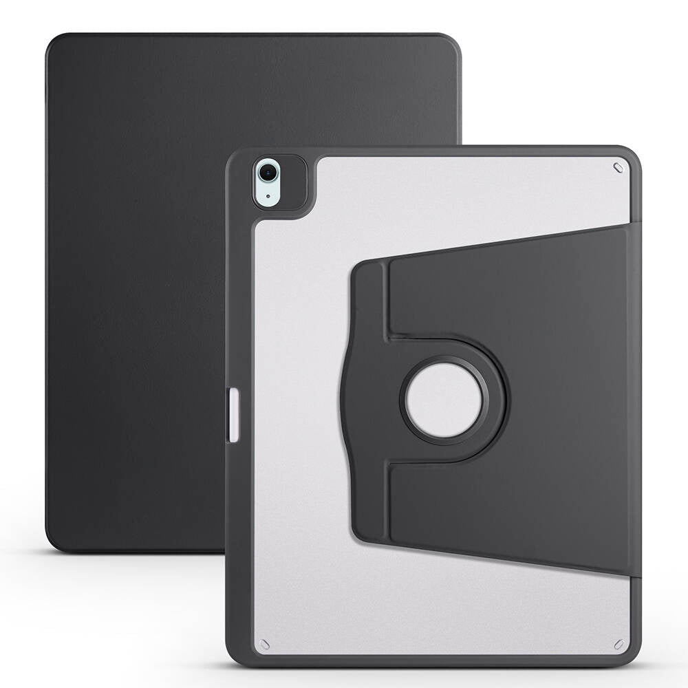 iPad Pro 12.9 2022 M2 Kılıf Zore Termik Kalem Bölmeli Dönebilen Standlı Kılıf