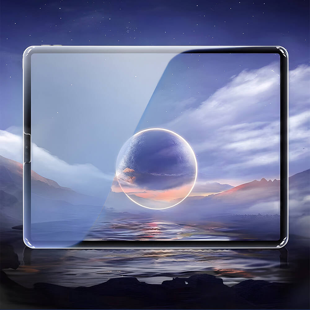 iPad Pro 12.9 2022 M2 Wiwu Wi-GQ002 iVista 5 Katmanlı Temperli Cam Ekran Koruyucu + Kolay Uygulama Aparatı