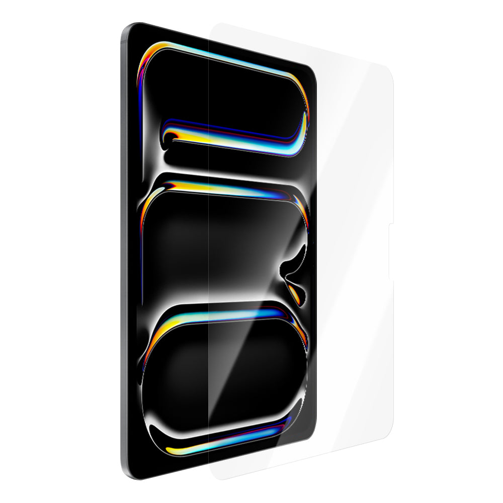 iPad Pro 13 2024 CaseWorld Steel Shield Serisi Temperli Cam Ekran Koruyucu + Uygulama Aparatı