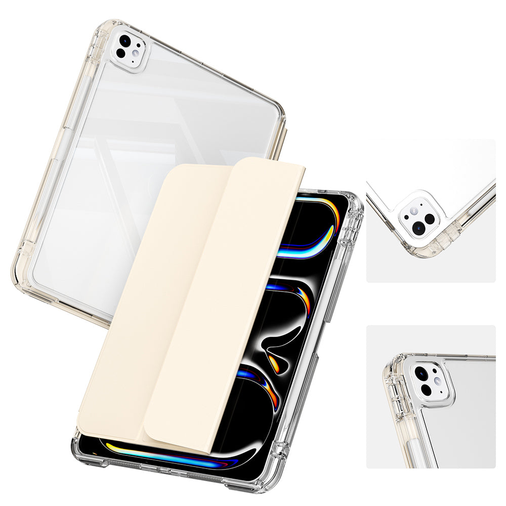 iPad Pro 13 2024 Kılıf Magnetik Ayrılabilen Airbagli Zore Sliding Tablet Kılıfı