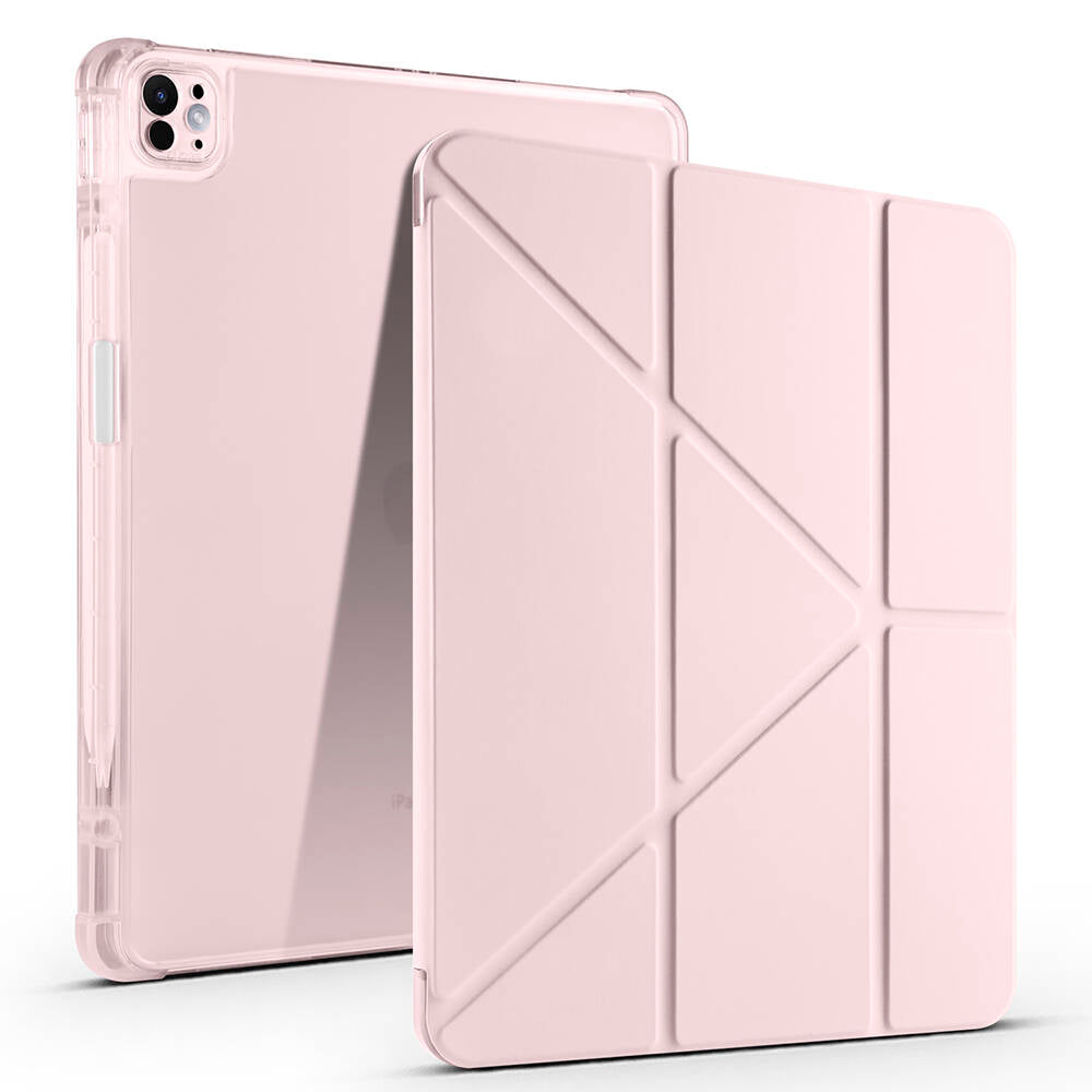 iPad Pro 13 2024 Kılıf Zore Tri Folding Kalem Bölmeli Standlı Kılıf