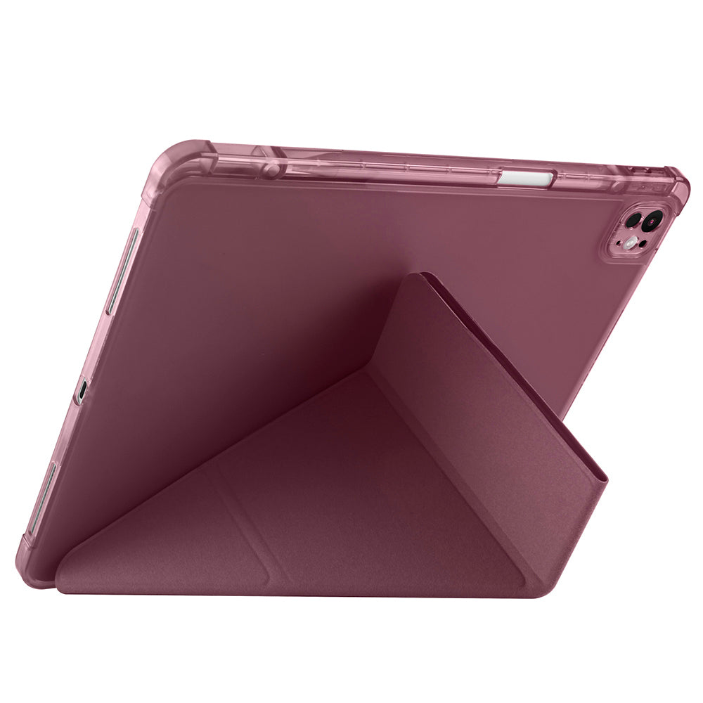 iPad Pro 13 2024 Kılıf Zore Tri Folding Kalem Bölmeli Standlı Kılıf