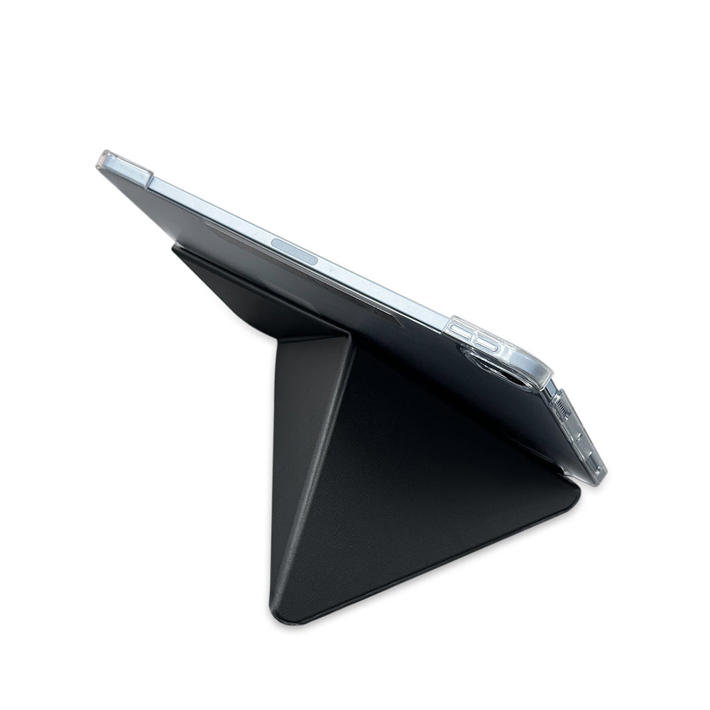 iPad Pro 13 2024 Raptic Clear Folio Airbagli Şeffaf Kılıflı Katlanabilir Standlı Kılıf