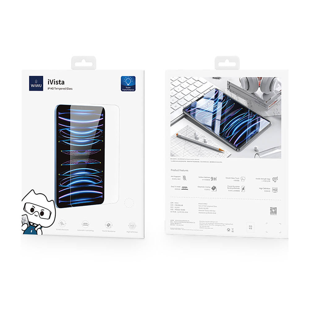 iPad Pro 13 2024 Wiwu Wi-GQ003 iVista Serisi Oleofobik HD Temperli Cam Ekran Koruyucu