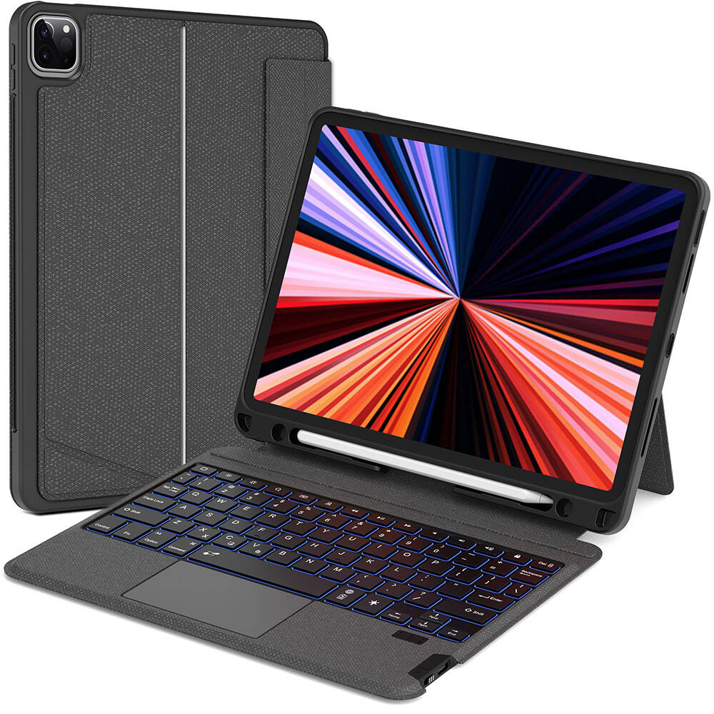 iPad Pro 13 2025 M5 Wiwu Mag Touch Klavyeli Standlı Kılıf