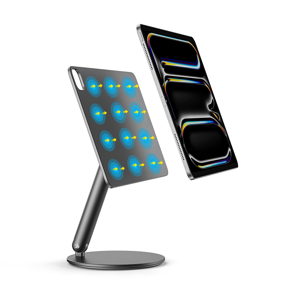 iPad Pro 13 2025 M5 Wiwu ZM-310 360 Derece Dönebilen Magnetik Başlıklı Tablet Standı