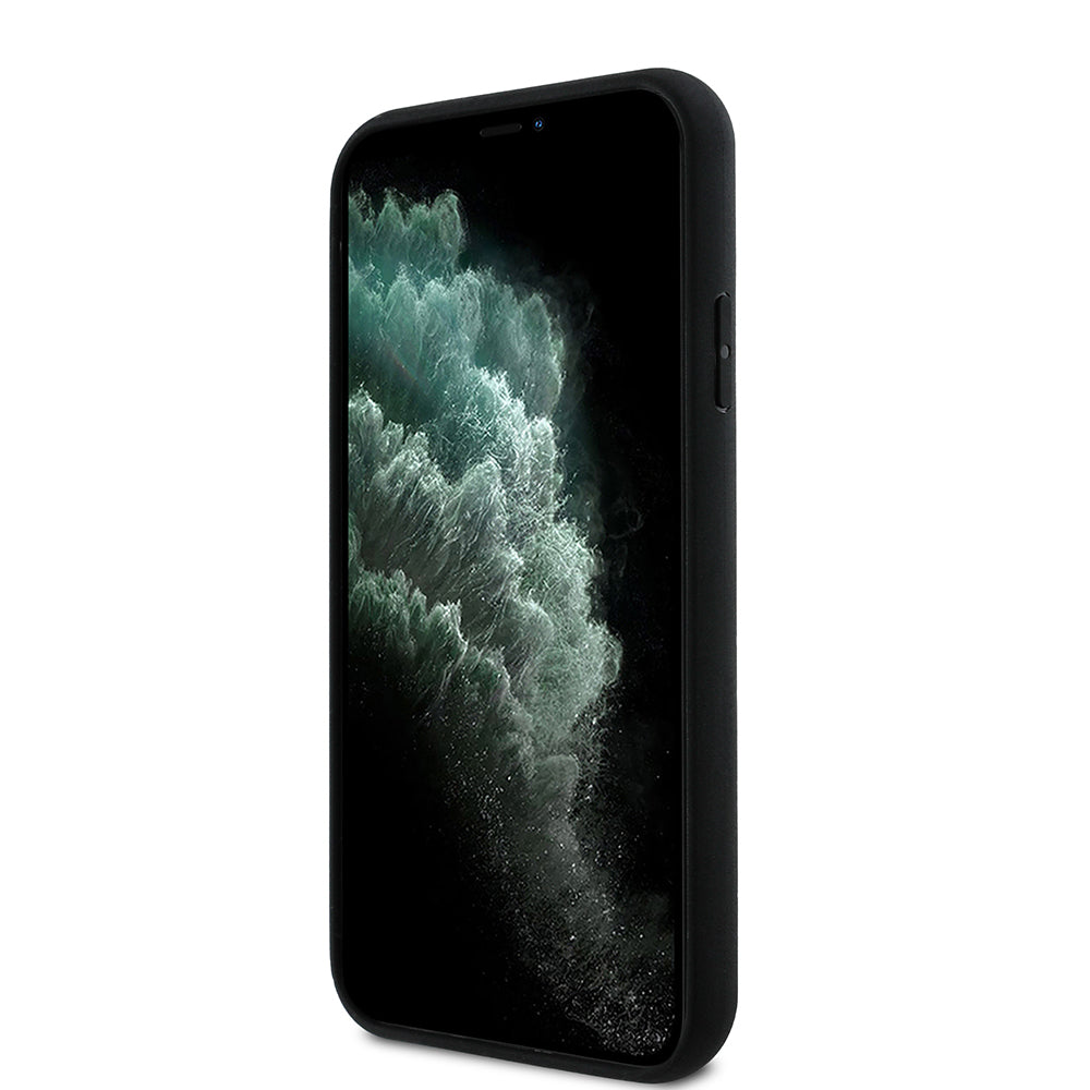 iPhone 11 Kılıf Aston Martin Orijinal Lisanslı M-safe Şarj Özellikli Renkli Halka ve Karbon Fiber Tasarımlı Kılıf