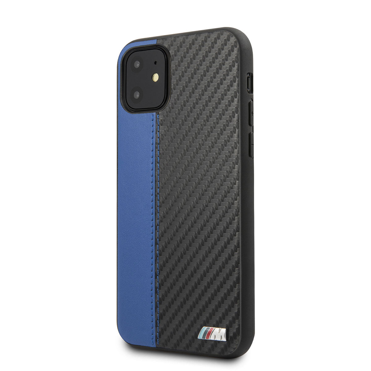 iPhone 11 Kılıf BMW Orijinal Lisanslı PU Deri Karbon Çizgili Dizayn Kılıf