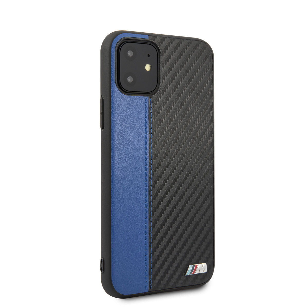 iPhone 11 Kılıf BMW Orijinal Lisanslı PU Deri Karbon Çizgili Dizayn Kılıf