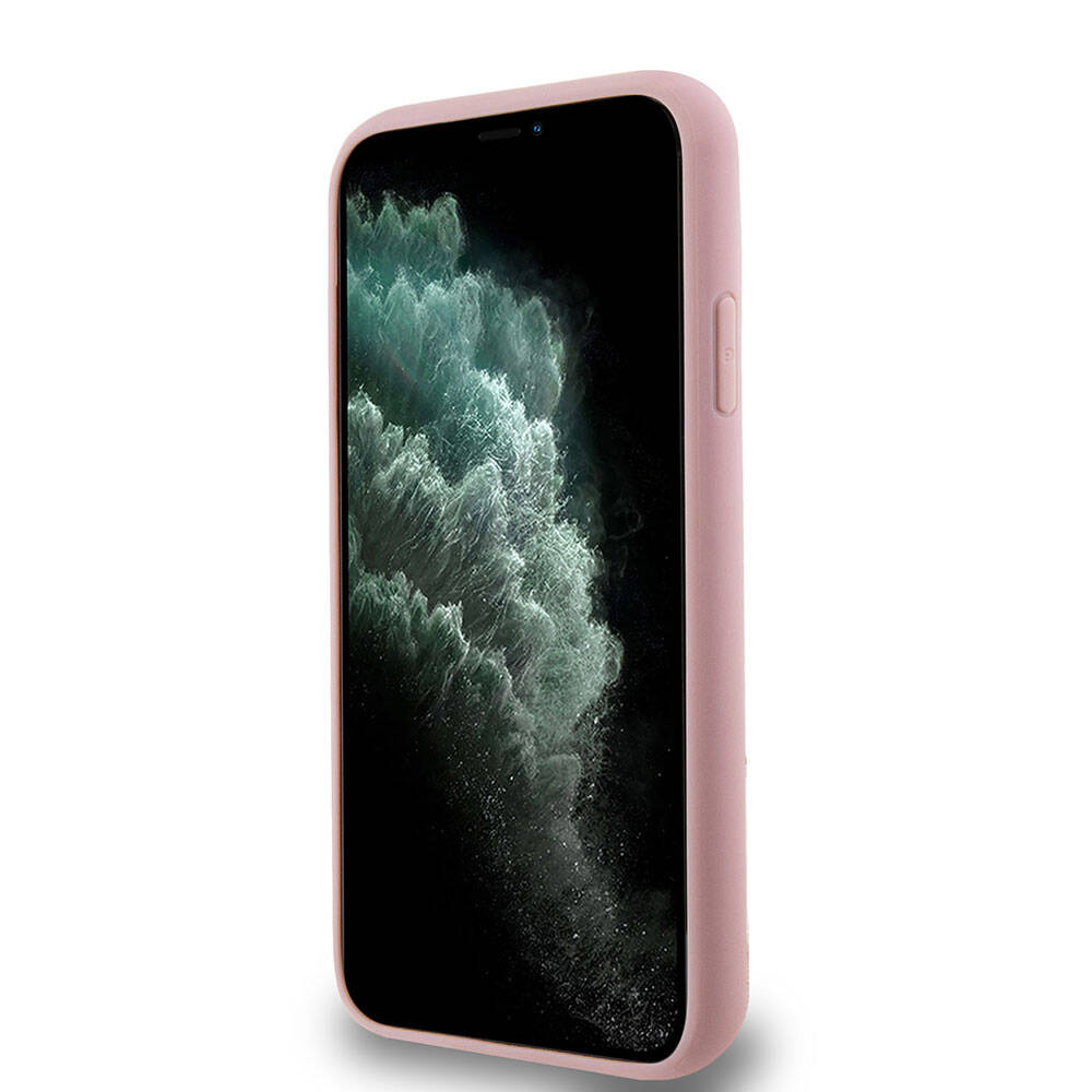 iPhone 11 Kılıf Guess Orijinal Lisanslı 4G Büyük Metal Logolu Glitter Kılıf