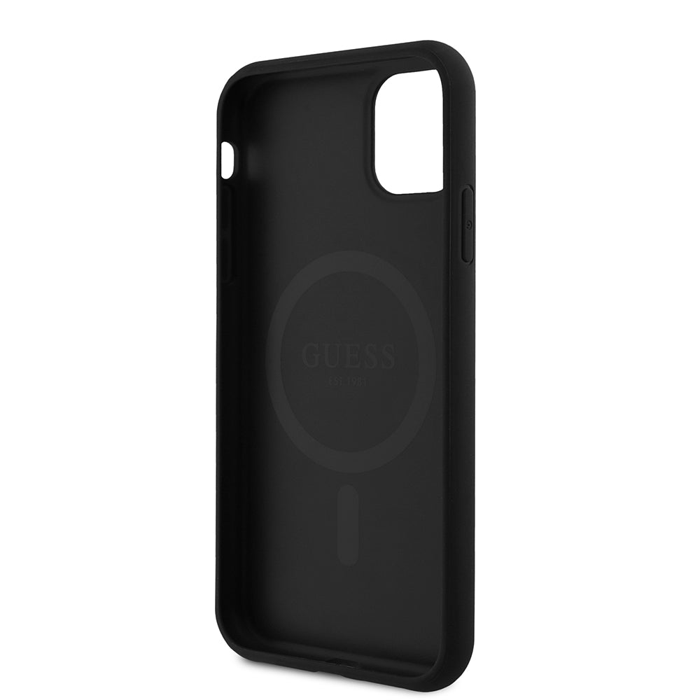 iPhone 11 Kılıf Guess Orijinal Lisanslı 4G Desen Yazı Logolu Kılıf