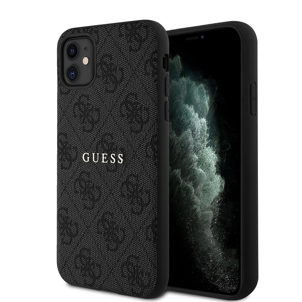iPhone 11 Kılıf Guess Orijinal Lisanslı 4G Desen Yazı Logolu Kılıf