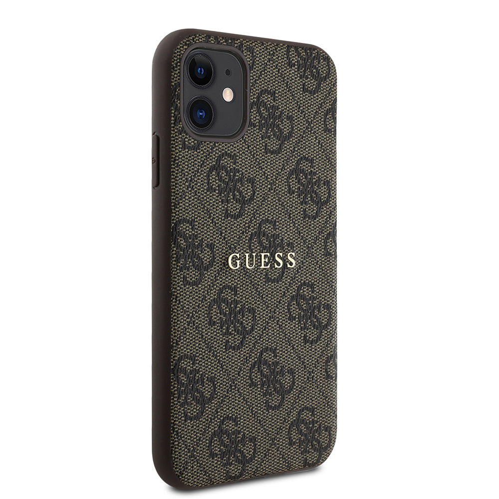 iPhone 11 Kılıf Guess Orijinal Lisanslı 4G Desen Yazı Logolu Kılıf