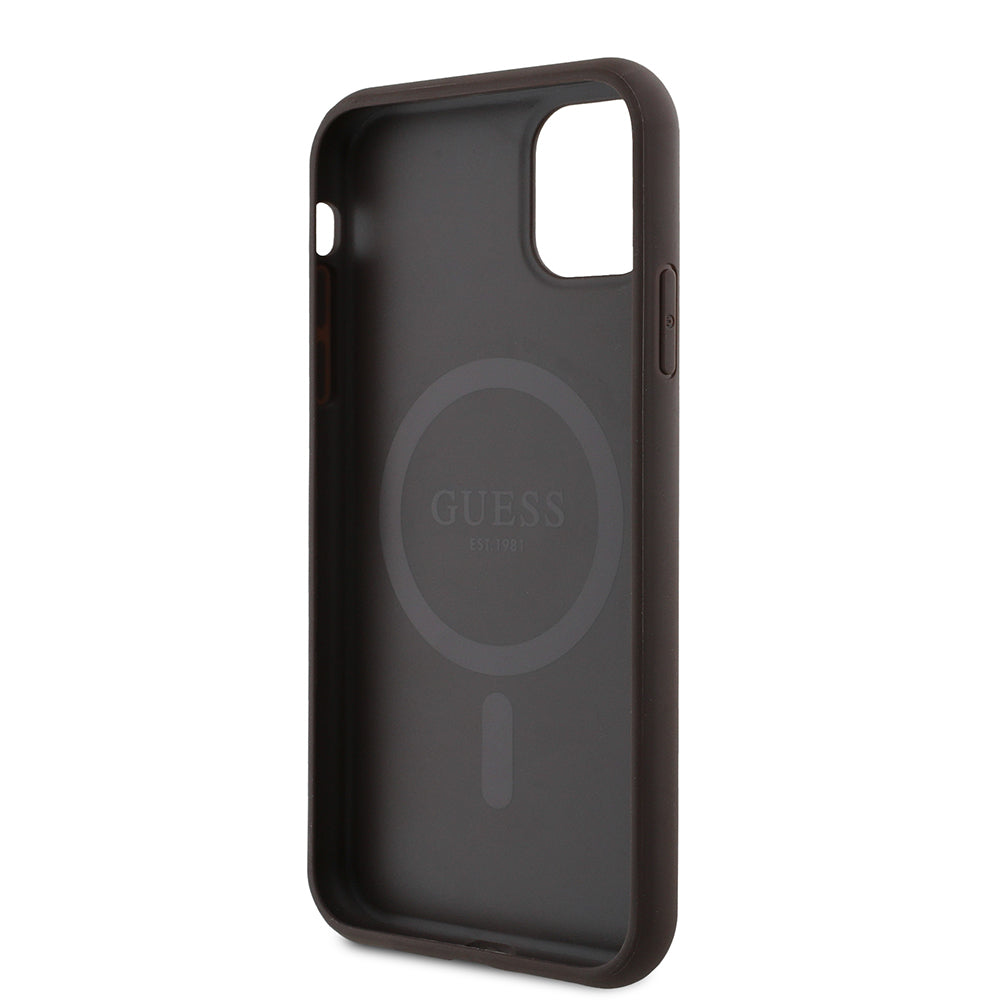 iPhone 11 Kılıf Guess Orijinal Lisanslı 4G Desen Yazı Logolu Kılıf