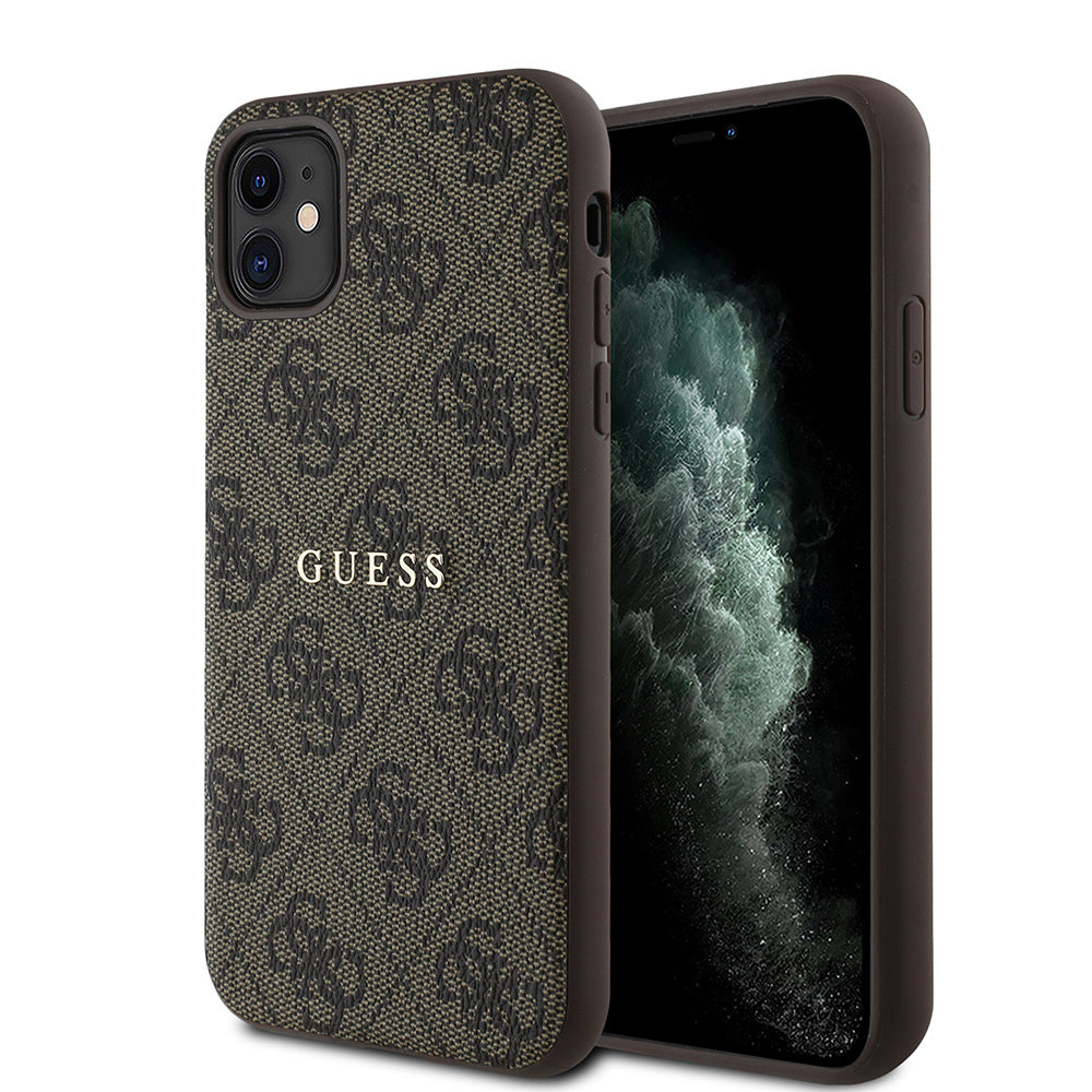 iPhone 11 Kılıf Guess Orijinal Lisanslı 4G Desen Yazı Logolu Kılıf