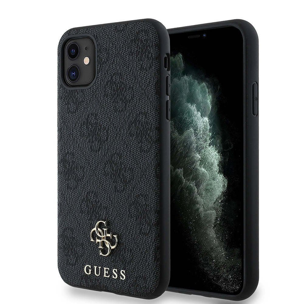 iPhone 11 Kılıf Guess Orijinal Lisanslı M-safe Şarj Özellikli Small 4G Classic Kılıf