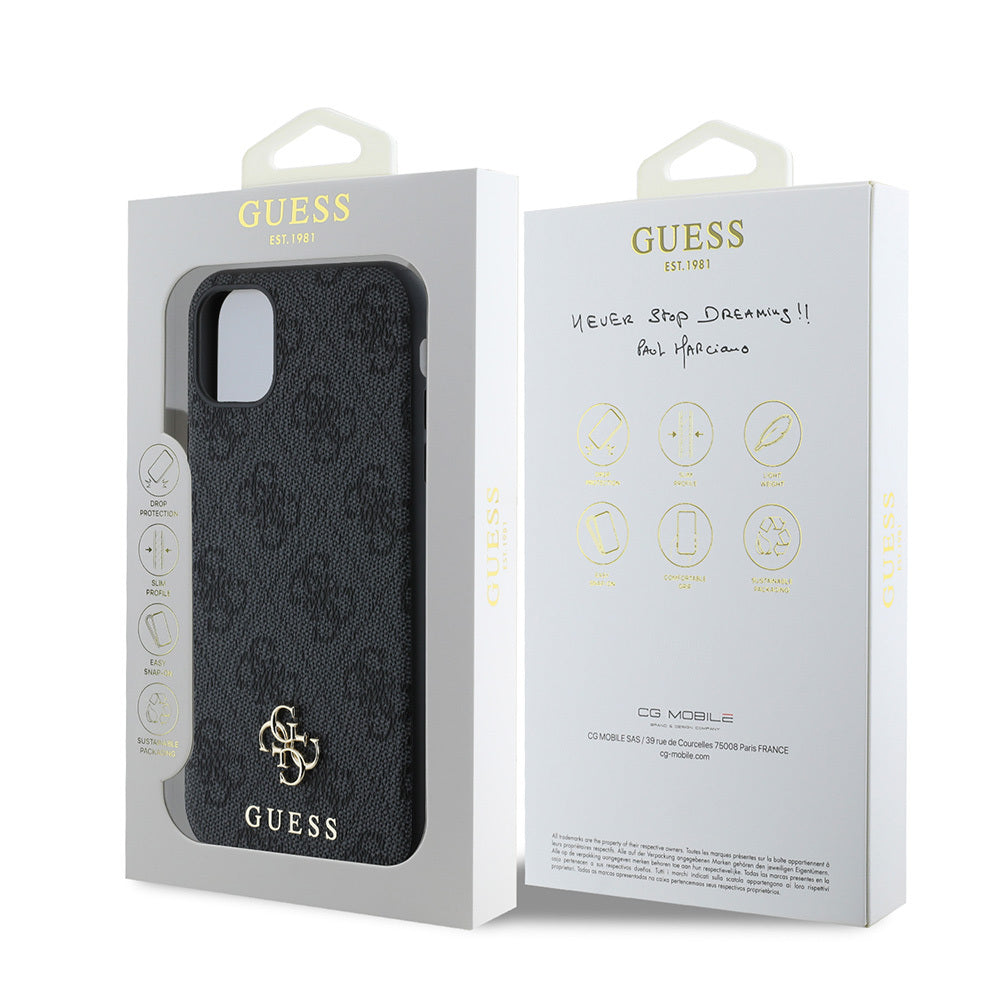 iPhone 11 Kılıf Guess Orijinal Lisanslı M-safe Şarj Özellikli Small 4G Classic Kılıf