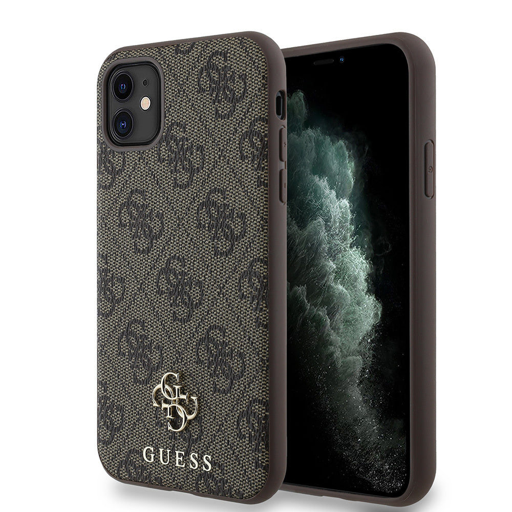 iPhone 11 Kılıf Guess Orijinal Lisanslı M-safe Şarj Özellikli Small 4G Classic Kılıf