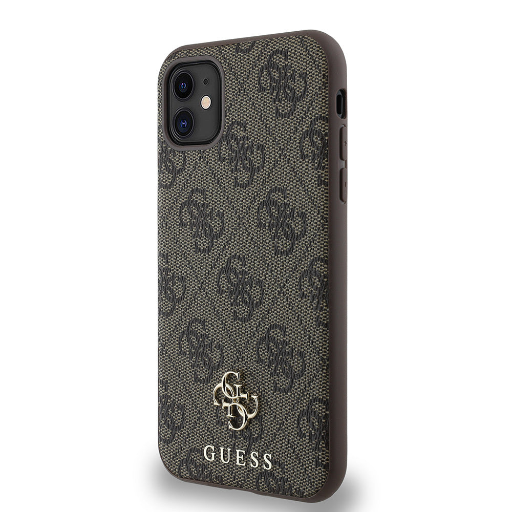iPhone 11 Kılıf Guess Orijinal Lisanslı M-safe Şarj Özellikli Small 4G Classic Kılıf