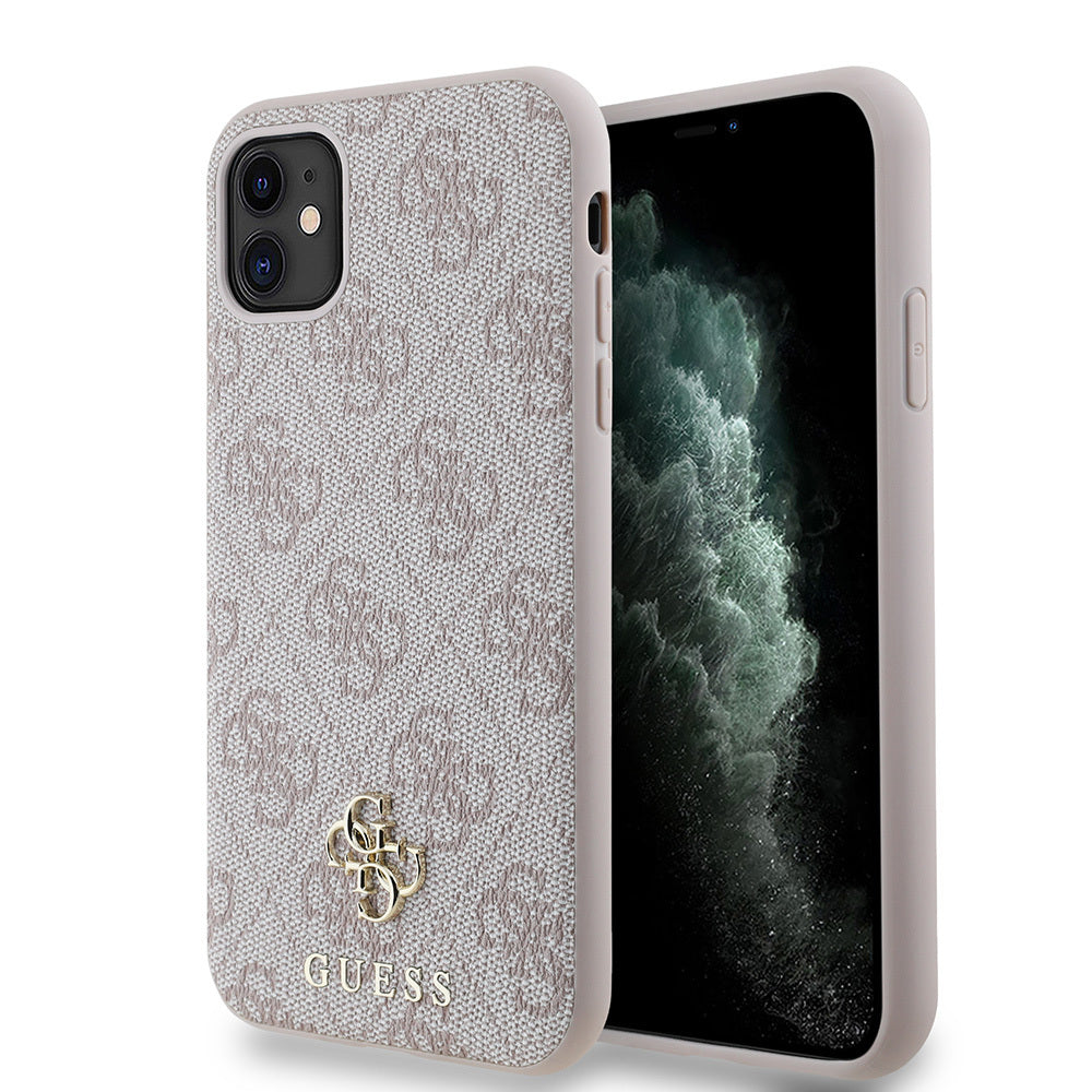 iPhone 11 Kılıf Guess Orijinal Lisanslı M-safe Şarj Özellikli Small 4G Classic Kılıf