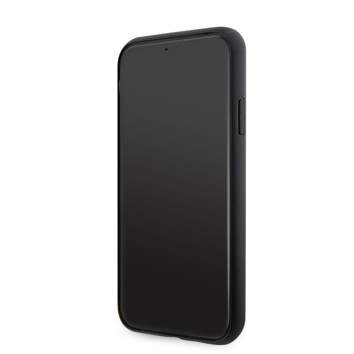 iPhone 11 Kılıf Guess Orijinal Lisanslı Taşlı Arka Yüzey Üçgen Logolu Kılıf