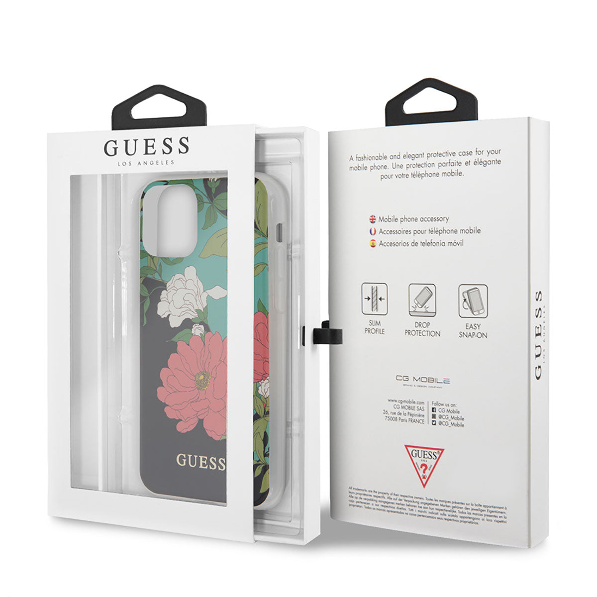 iPhone 11 Kılıf GUESS Çiçek Desenli Tasarım Kılıf