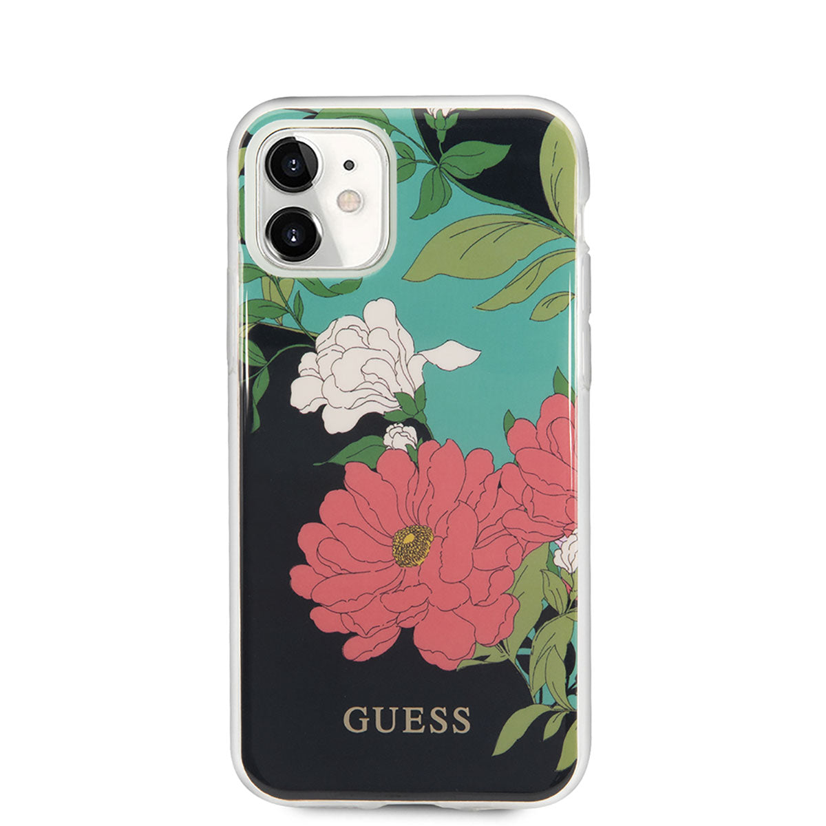 iPhone 11 Kılıf GUESS Çiçek Desenli Tasarım Kılıf