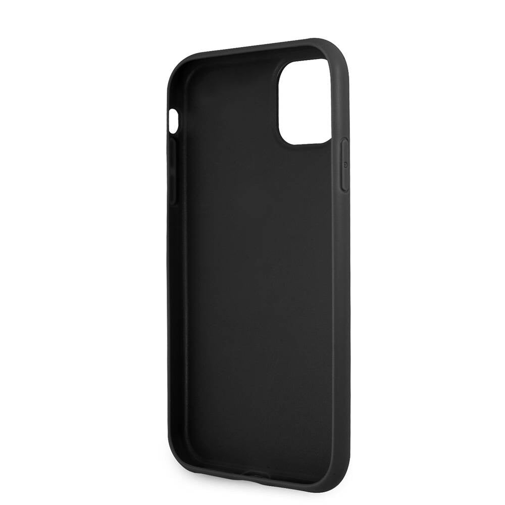 iPhone 11 Kılıf Guess PU Deri Büyük Metal Logo Dizaynlı Kılıf