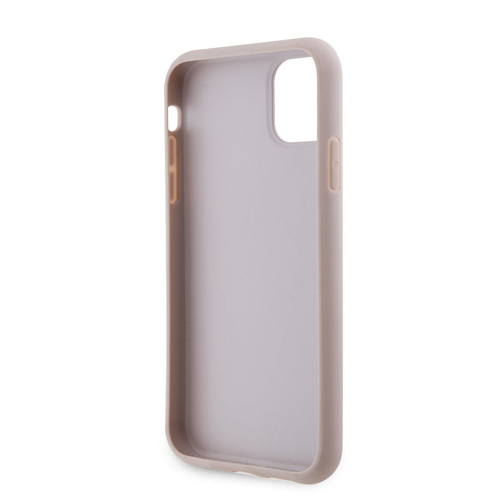 iPhone 11 Kılıf Guess PU Deri Büyük Metal Logo Dizaynlı Kılıf