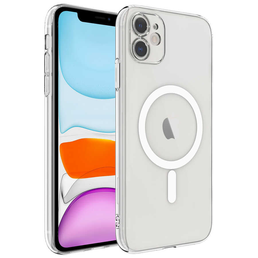 iPhone 11 Kılıf Kamera Korumalı M-safe Sert PC Zore Porto Kılıf