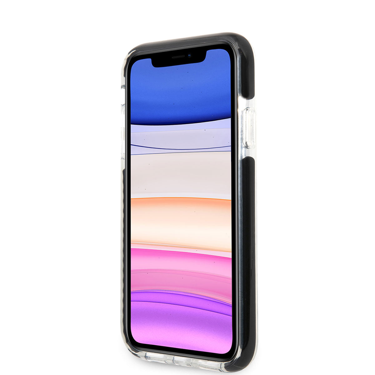 iPhone 11 Kılıf Karl Lagerfeld Kenarları Siyah Silikon K&C Dizayn Kılıf