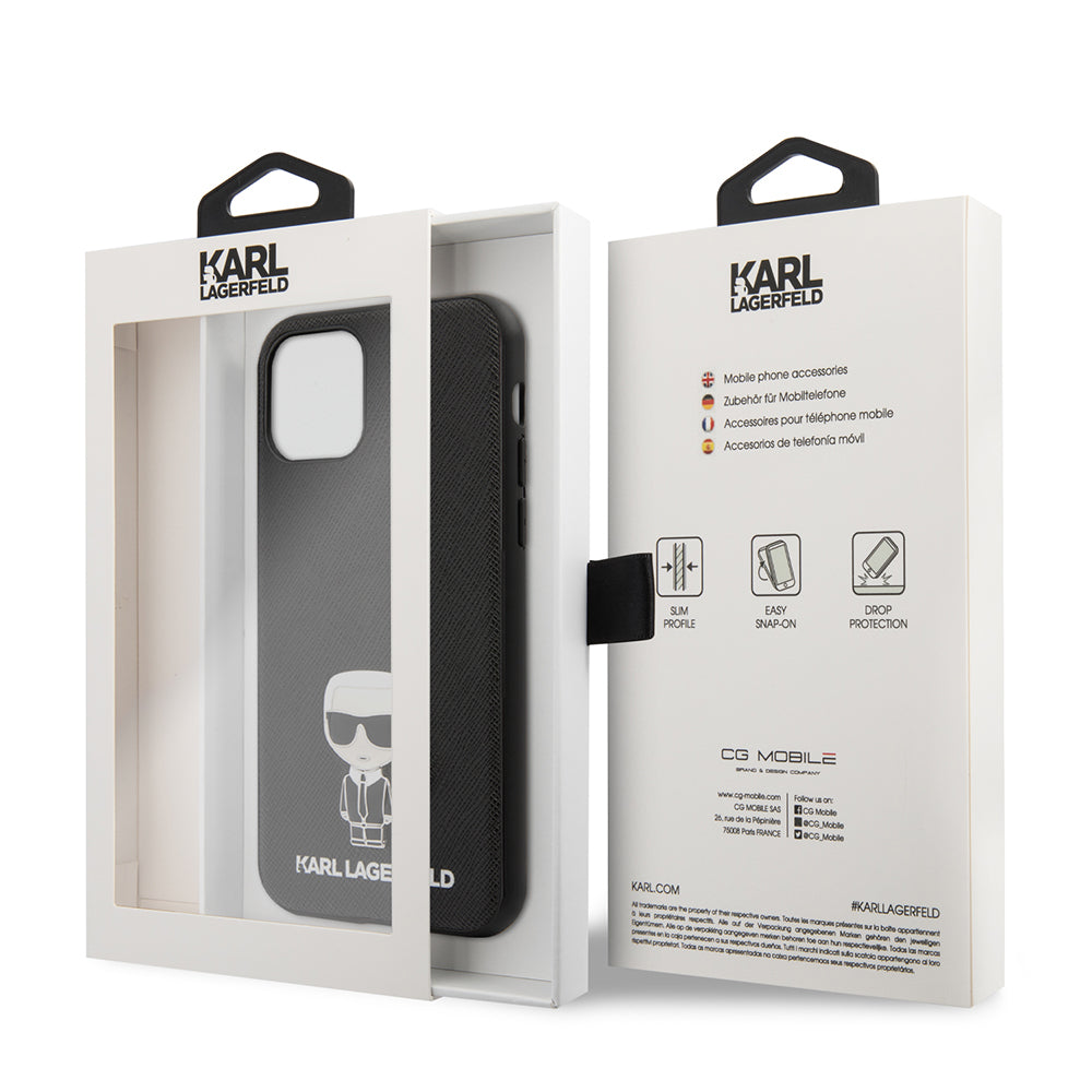 iPhone 11 Kılıf Karl Lagerfeld PU Suni Deri Karl Dizayn Kılıf