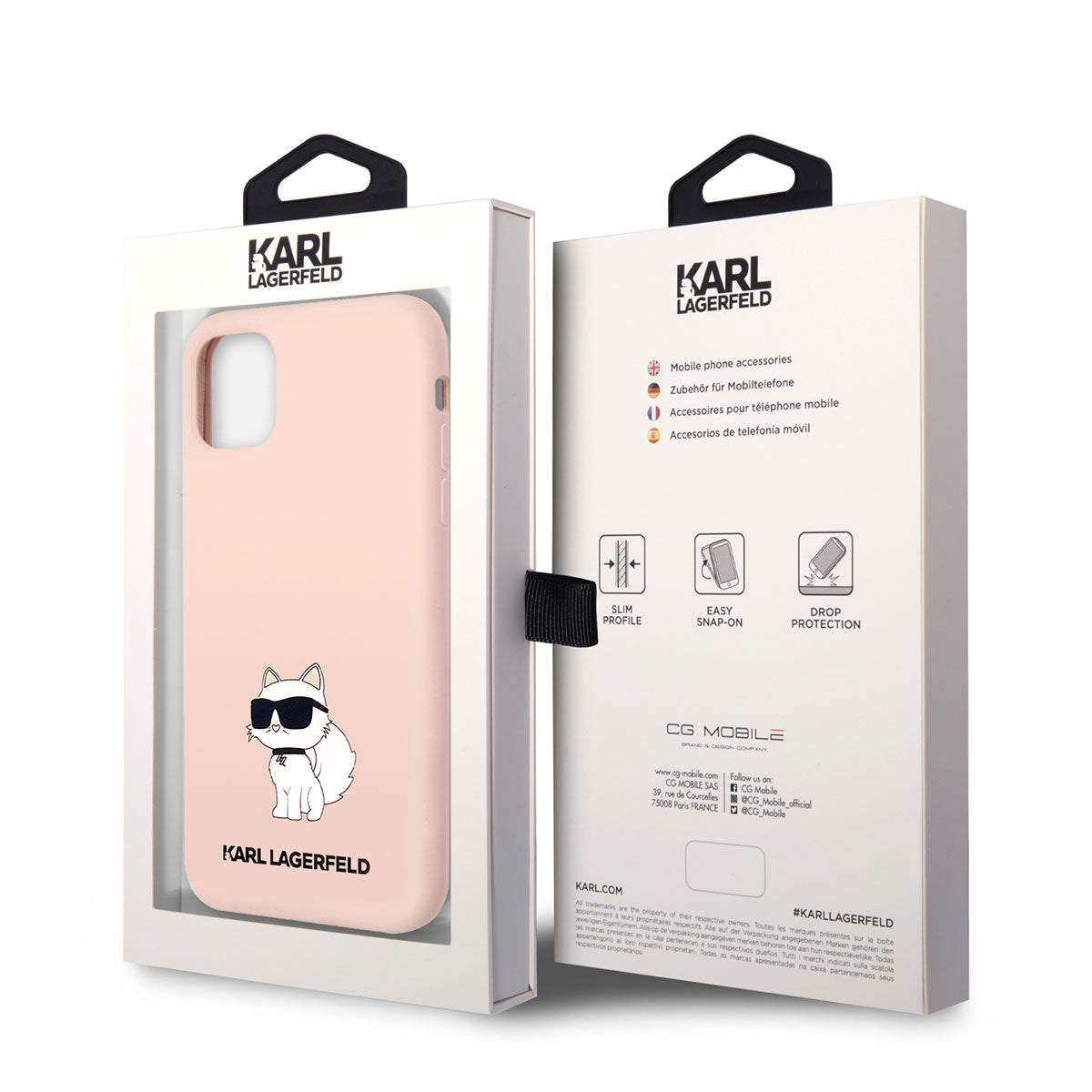 iPhone 11 Kılıf Karl Lagerfeld Silikon Choupette Dizayn Kılıf