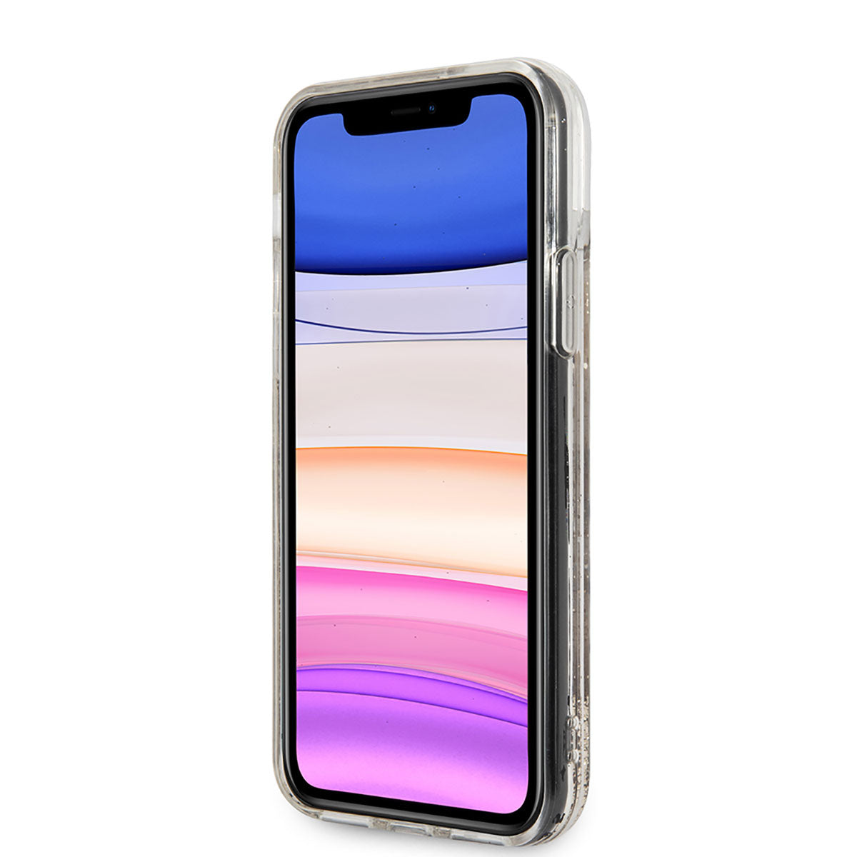 iPhone 11 Kılıf Karl Lagerfeld Sıvılı Simli Choupette Dizayn Kılıf