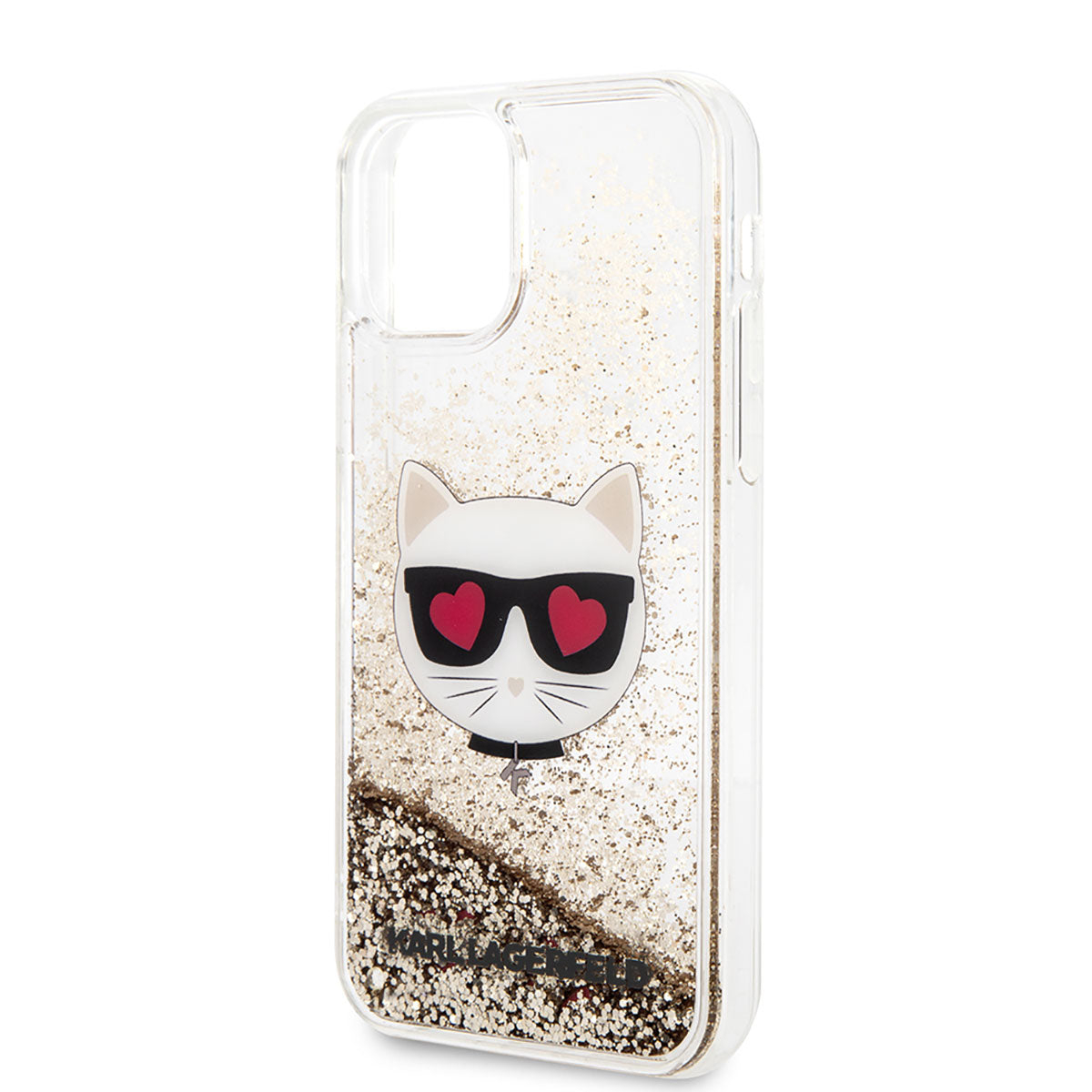 iPhone 11 Kılıf Karl Lagerfeld Sıvılı Simli Choupette Dizayn Kılıf
