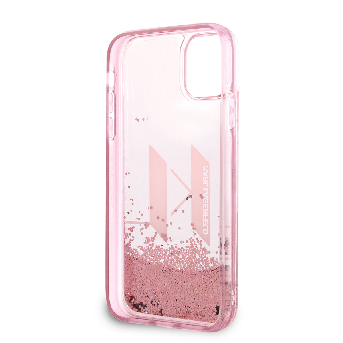 iPhone 11 Kılıf Karl Lagerfeld Sıvılı Simli Dizayn Kılıf