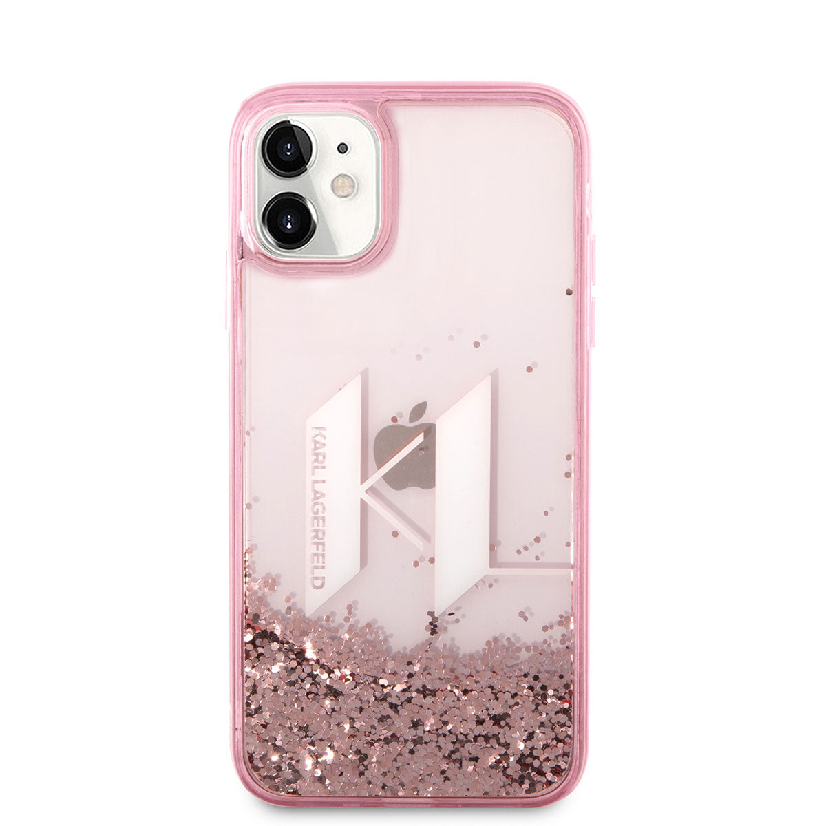iPhone 11 Kılıf Karl Lagerfeld Sıvılı Simli Dizayn Kılıf