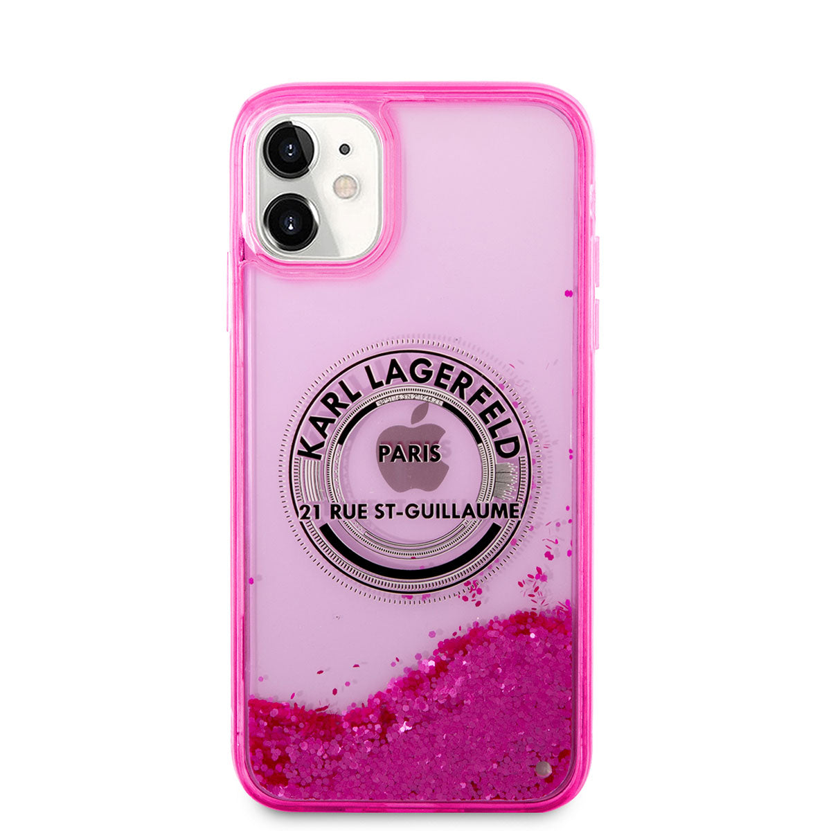 iPhone 11 Kılıf Karl Lagerfeld Sıvılı Simli RSG Dizayn Kılıf