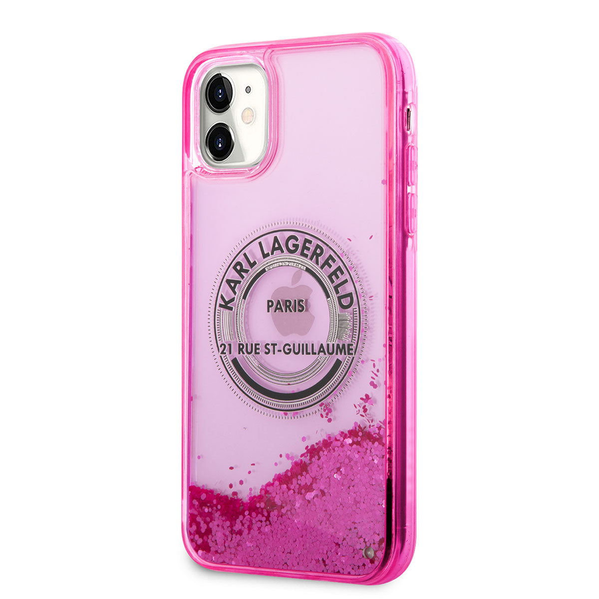 iPhone 11 Kılıf Karl Lagerfeld Sıvılı Simli RSG Dizayn Kılıf