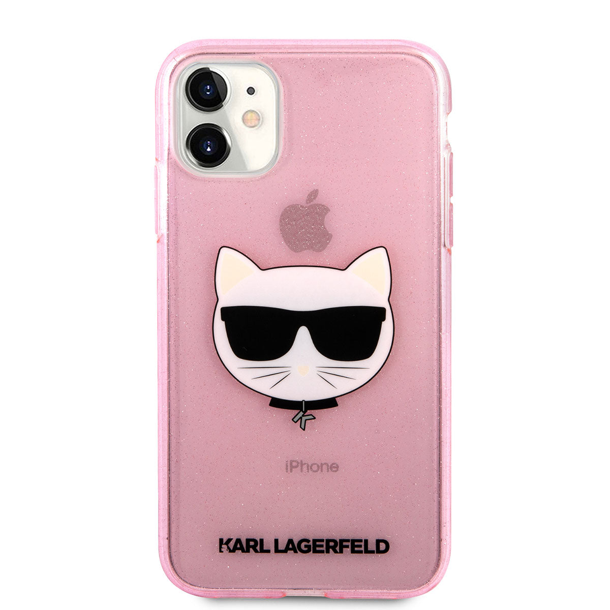iPhone 11 Kılıf Karl Lagerfeld Transparan Choupette Head Dizayn Kılıf