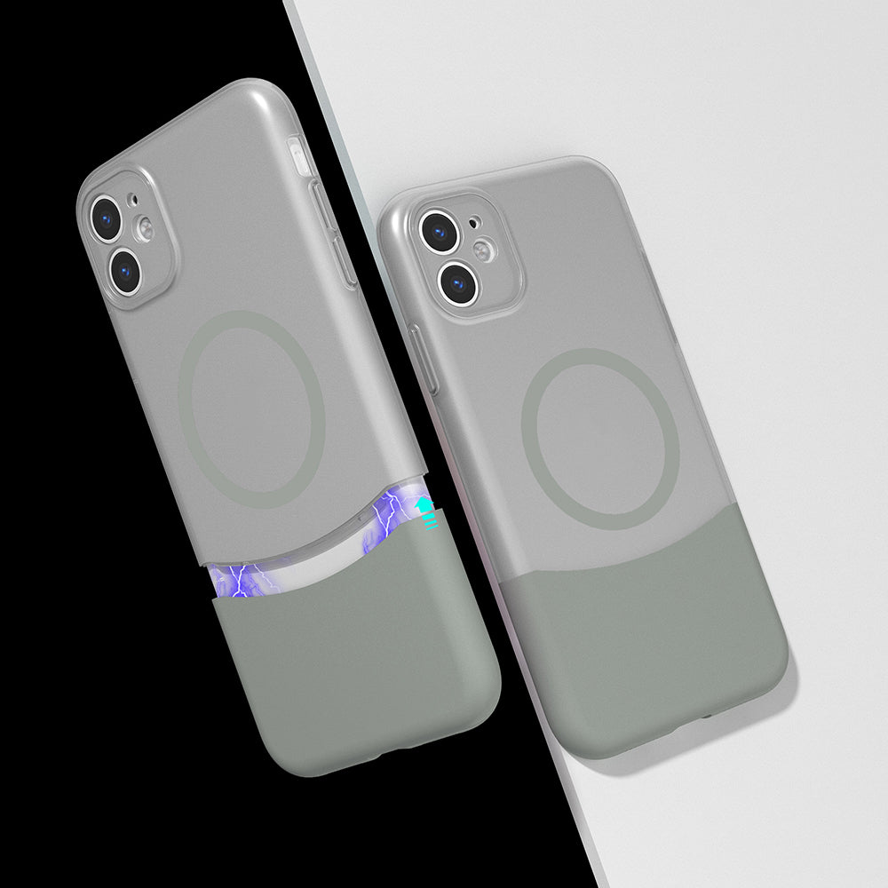 iPhone 11 Kılıf M-Safe Şarj Özellikli Mıknatıslı Zore Duble Kılıf