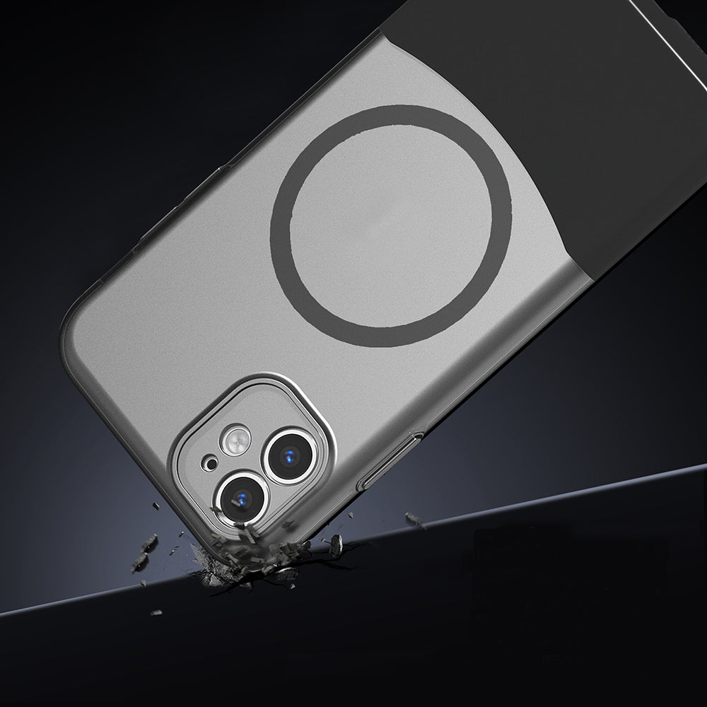 iPhone 11 Kılıf M-Safe Şarj Özellikli Mıknatıslı Zore Duble Kılıf