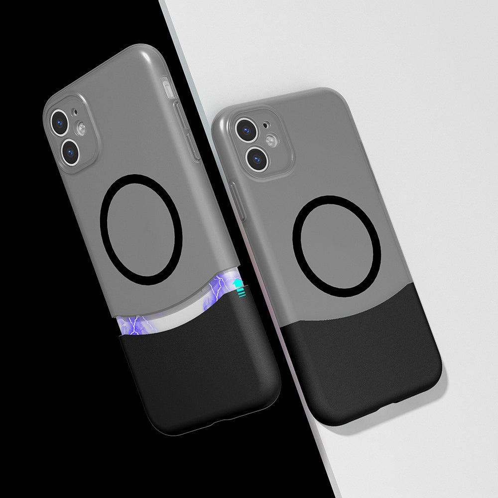 iPhone 11 Kılıf M-Safe Şarj Özellikli Mıknatıslı Zore Duble Kılıf