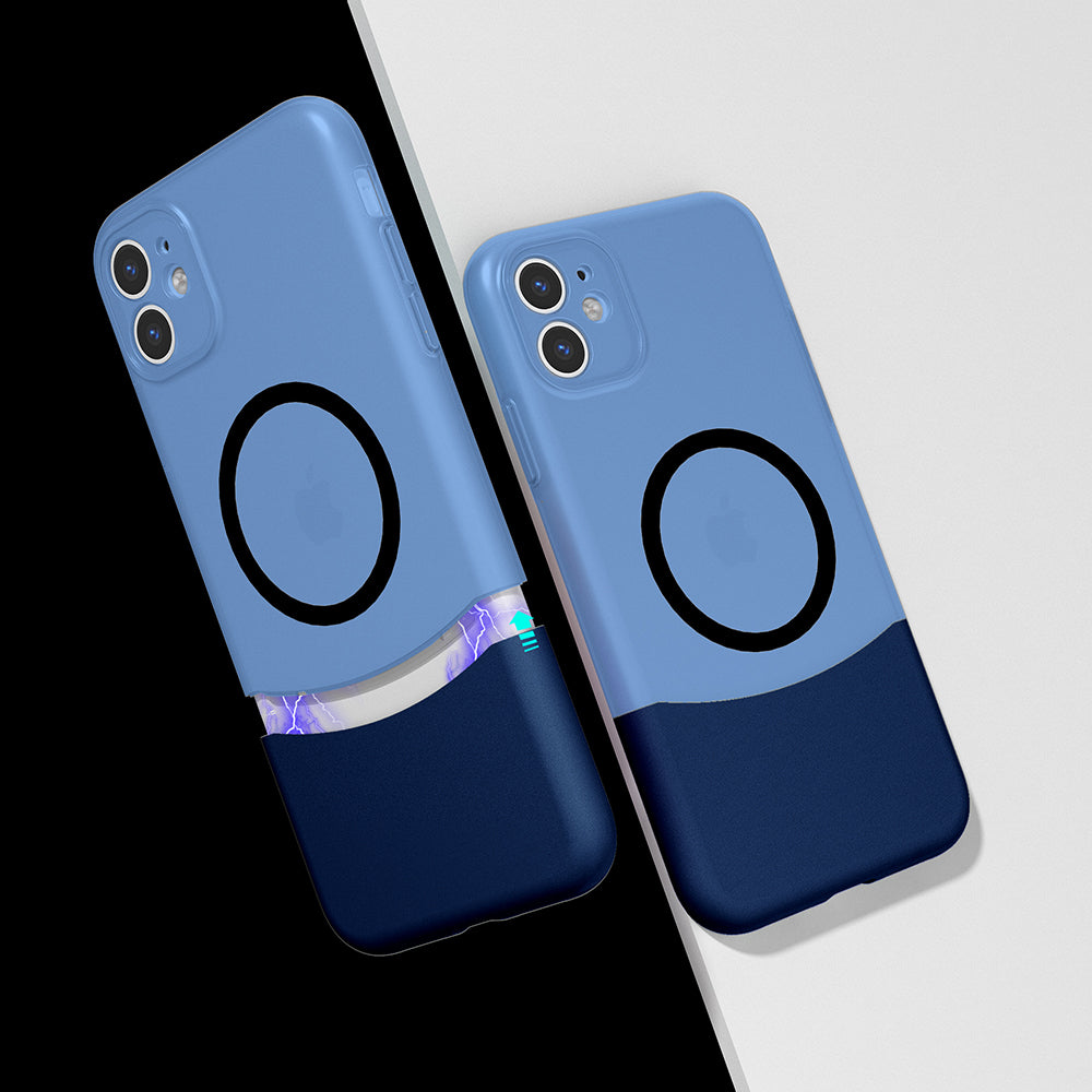 iPhone 11 Kılıf M-Safe Şarj Özellikli Mıknatıslı Zore Duble Kılıf